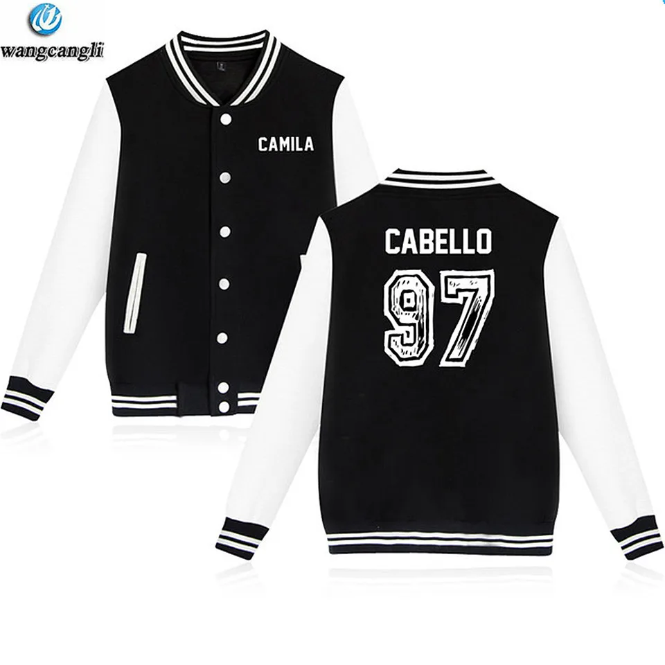 Camila Cabello Havana winter Baseball Jacket bomber Jacket men women Camila 97 Hoodies tracksuit Streetwear coat Survetement
Camila Cabello Havana winter Baseball Jacket bomber Jacket men women Camila 97 Hoodies tracksuit Streetwear coat Survetement