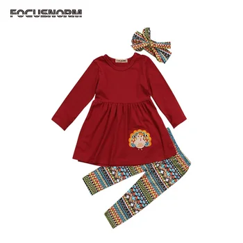 2-7T Xmas Children Clothing Set Fashion Kids Baby Girl Tops Turkey Mini Dress+Pants 2017 New Bebes Baby Girl Clothes Set
2-7T Xmas Children Clothing Set Fashion Kids Baby Girl Tops Turkey Mini Dress+Pants 2017 New Bebes Baby Girl Clothes Set