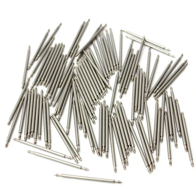 100pcs 12mm 14mm 16mm 18mm 20mm 22mm Stainless Steel Watch Band Spring Bars Strap Pin Repair Tools Link Pins Repair Watchmaker
100pcs 12mm 14mm 16mm 18mm 20mm 22mm Stainless Steel Watch Band Spring Bars Strap Pin Repair Tools Link Pins Repair Watchmaker