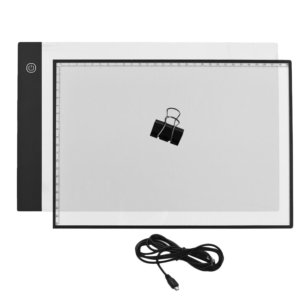 A4 Ultra-Thin Light Box LED Artcraft Eye-protecting Tracing Light Pad Copyboard with Seperate Scaled Panel Holder Clamp
A4 Ultra-Thin Light Box LED Artcraft Eye-protecting Tracing Light Pad Copyboard with Seperate Scaled Panel Holder Clamp