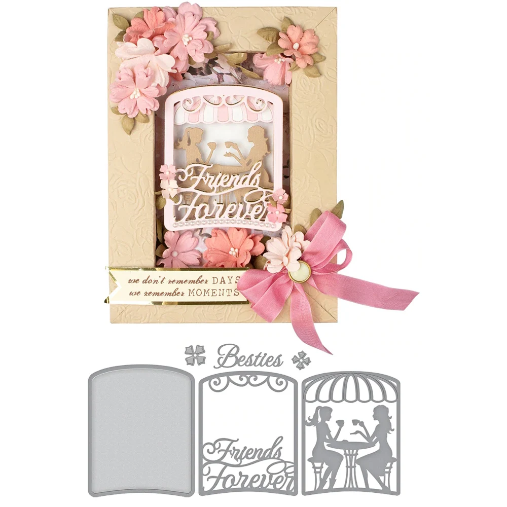 Ladies Friends Forever Drink Tea Shape Metal Cutting dies Scrapbooking Album Handcrafts Embossing DIY Paper card Making Stencils
Ladies Friends Forever Drink Tea Shape Metal Cutting dies Scrapbooking Album Handcrafts Embossing DIY Paper card Making Stencils