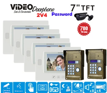 ZHUDELE Home Security 7" LCD Monitor Speakerphone Intercom Color Video Door Phone Doorbell Access Control System IR Doorphone
ZHUDELE Home Security 7" LCD Monitor Speakerphone Intercom Color Video Door Phone Doorbell Access Control System IR Doorphone