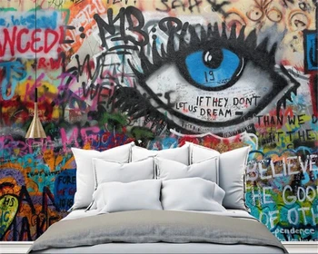 beibehang behang Custom silky wallpaper new personality abstract hand-painted eyes TV background wallpaper home decorations
beibehang behang Custom silky wallpaper new personality abstract hand-painted eyes TV background wallpaper home decorations
