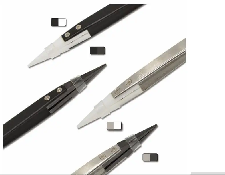 Stainless Steel Anti-Static Tweezers Professional Ceramic Tongs Resistant to Conductive Heat Not Pointed Ceramic Tip Tool DIY
Stainless Steel Anti-Static Tweezers Professional Ceramic Tongs Resistant to Conductive Heat Not Pointed Ceramic Tip Tool DIY