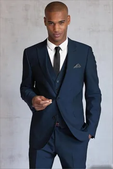 Customized One Button Wedding Suits for Men ( Coat+Trousers+ Inner Vest+Tie) High Quality Groom Tuxedos Mens Bridegroom Suits
Customized One Button Wedding Suits for Men ( Coat+Trousers+ Inner Vest+Tie) High Quality Groom Tuxedos Mens Bridegroom Suits