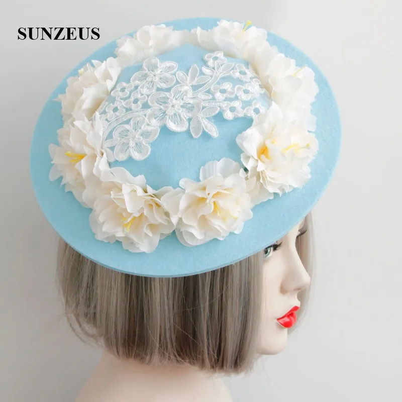 Blue Hat with Artificial Flowers Charming Bridal Wedding Hats Elegant Lace Women's Party Hats Girls Hair Accessories SH09
Blue Hat with Artificial Flowers Charming Bridal Wedding Hats Elegant Lace Women's Party Hats Girls Hair Accessories SH09