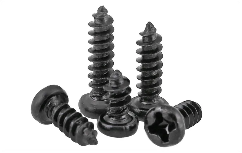 Round head self-tapping screws M1.0 M1.2 M1.4 M1.7 M2 M2.3 M2.6 M3 screws black carbon steel PA screws
Round head self-tapping screws M1.0 M1.2 M1.4 M1.7 M2 M2.3 M2.6 M3 screws black carbon steel PA screws