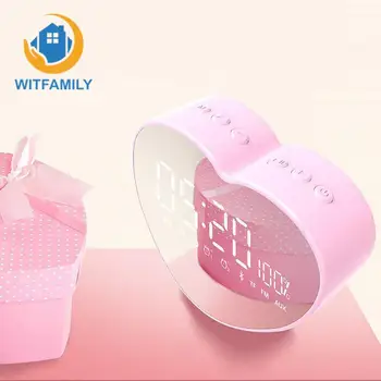 Smart Alarm Clock with radio wireless Bluetooth clock support AUX bedroom decoration of gril gift digital mirror clock
Smart Alarm Clock with radio wireless Bluetooth clock support AUX bedroom decoration of gril gift digital mirror clock