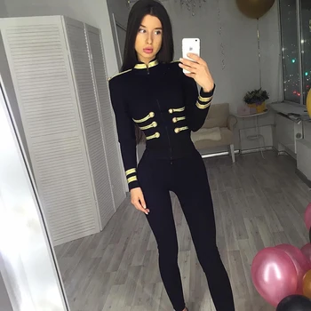 2018 New Fashion Show Style Cool Black Bandage Women Jacket Casual Long Sleeve Celebrity Cocktail Party Top Outfit Wholesale
2018 New Fashion Show Style Cool Black Bandage Women Jacket Casual Long Sleeve Celebrity Cocktail Party Top Outfit Wholesale