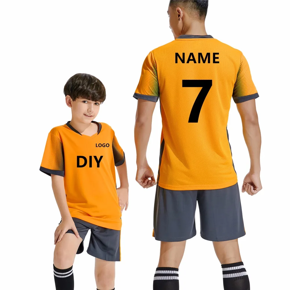 New High Quality Kids Adult Soccer Jersey Set survetement Football Kit Men child Futbol Training Uniforms set De Foot shorts DIY
New High Quality Kids Adult Soccer Jersey Set survetement Football Kit Men child Futbol Training Uniforms set De Foot shorts DIY