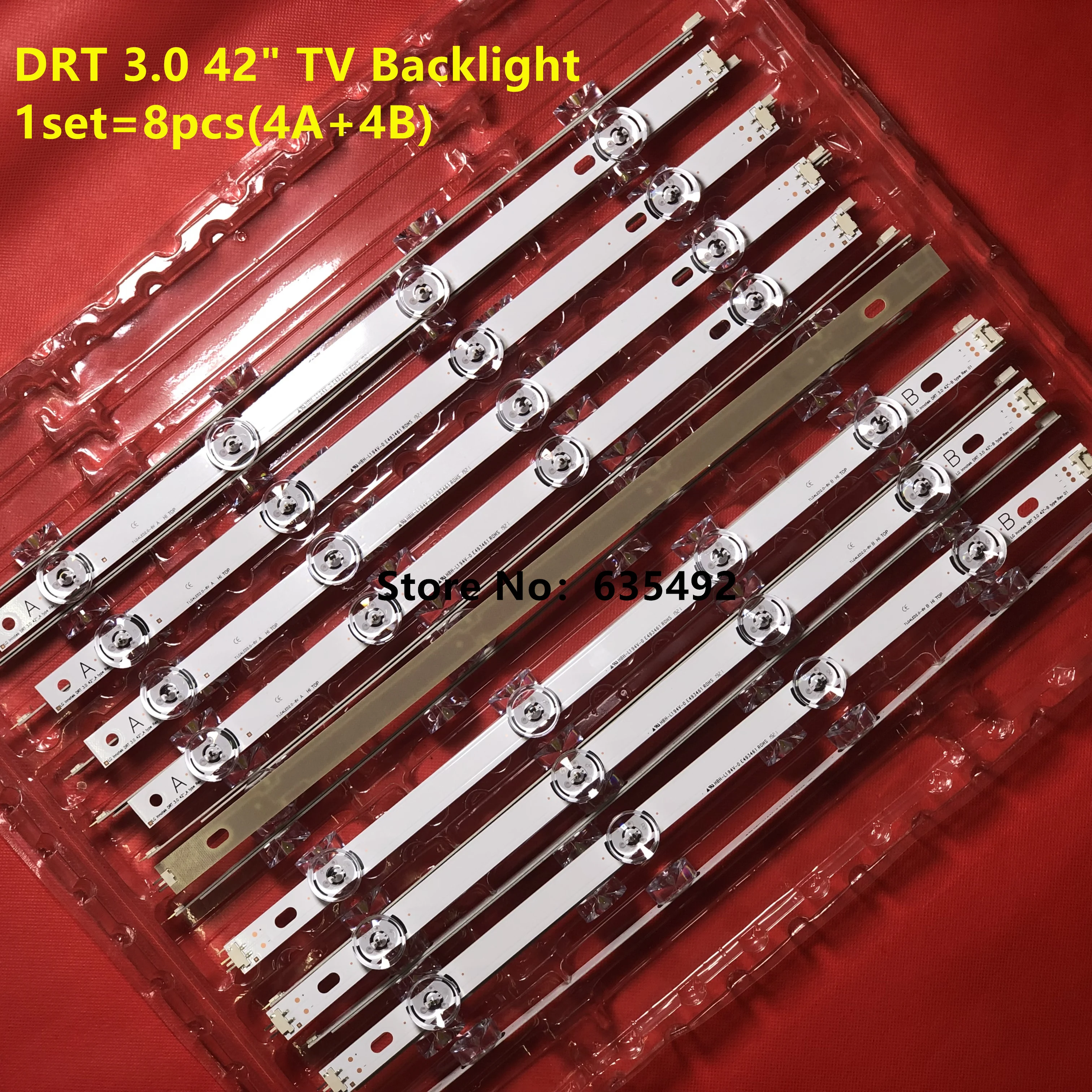 40PCS LED STRIP LG INNOTEK DRT3.0 42'' A/B TYPE 691 6916L-1709B 6916L-1709B LC420DUE 42LB5500 42LB5800 42LB5600
40PCS LED STRIP LG INNOTEK DRT3.0 42'' A/B TYPE 691 6916L-1709B 6916L-1709B LC420DUE 42LB5500 42LB5800 42LB5600