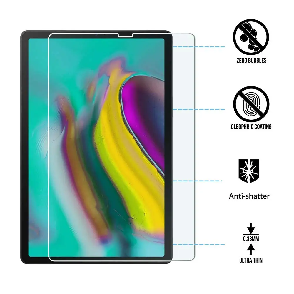 

Tempered Glass Screen Protector Film For Samsung Galaxy Tab A 10.1 2019 T510 T515 SM-T510 Advanced 2 10.1 T583 S5e 10.5 T720