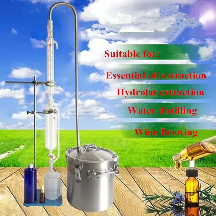 6L&10L&17L 304 Stainless Steel Essential Oil Hydrosol Extractor DIY Brewed Liquor Distillation Machine
6L&10L&17L 304 Stainless Steel Essential Oil Hydrosol Extractor DIY Brewed Liquor Distillation Machine