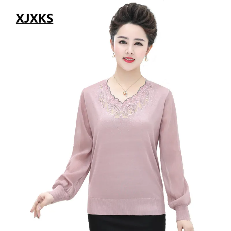 XJXKS Sweater Women Pull Femme Plus Size Tops Women Sweaters And Pullovers Translucent Sleeve Oversized Sweater
XJXKS Sweater Women Pull Femme Plus Size Tops Women Sweaters And Pullovers Translucent Sleeve Oversized Sweater