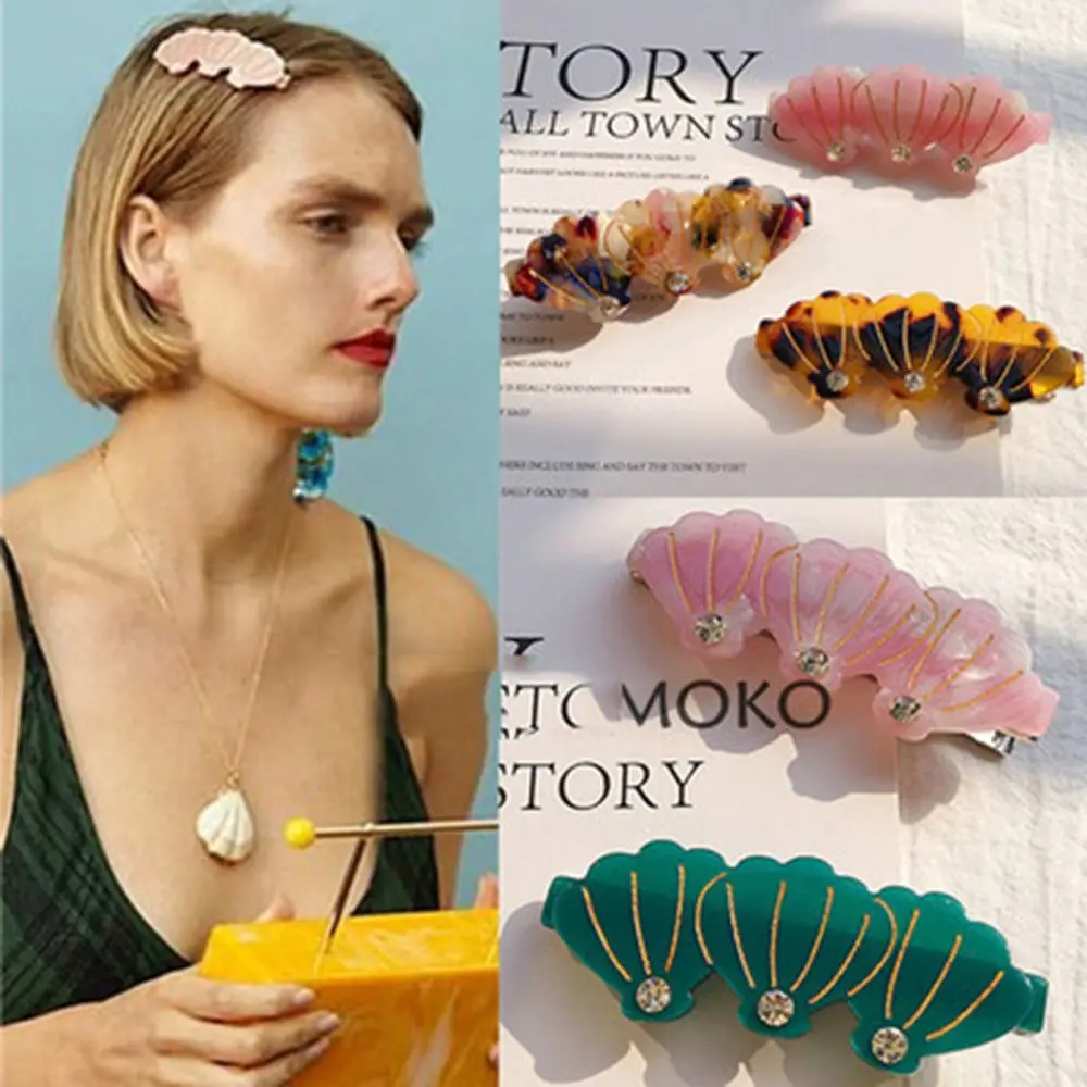 Korea Fashion Shell Hair Clip Barrette Duckbill Clip Hair Claw Styling Tool Alloy Metal Hairpin Sea Hair Clips For Women Girl
Korea Fashion Shell Hair Clip Barrette Duckbill Clip Hair Claw Styling Tool Alloy Metal Hairpin Sea Hair Clips For Women Girl
