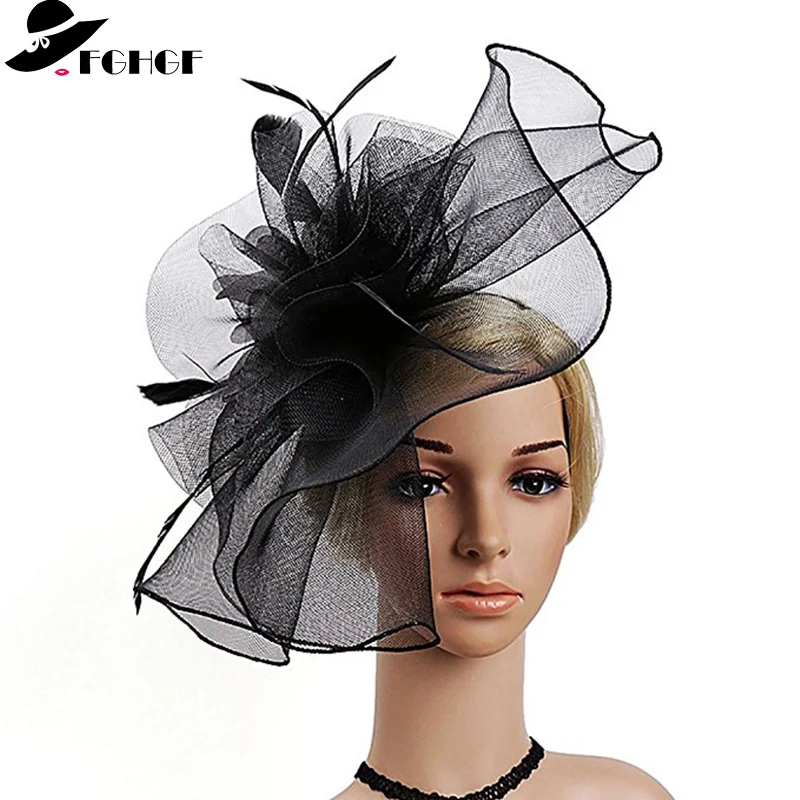 High quality Women Mesh Feather Fascinator Hats Ladies Kenucky Derby Wedding Cocktail Party Hats Elegant Headband Hairband
High quality Women Mesh Feather Fascinator Hats Ladies Kenucky Derby Wedding Cocktail Party Hats Elegant Headband Hairband