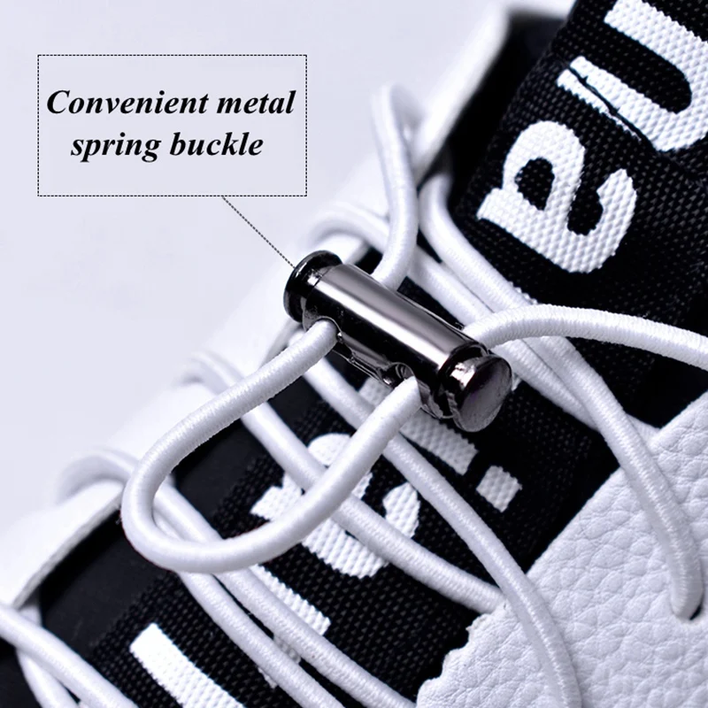 No Tie Shoelaces Metal Spring Buckle Locking Quick Lazy laces Suitable for all kinds of shoes Leisure Sneakers Round Shoelace
No Tie Shoelaces Metal Spring Buckle Locking Quick Lazy laces Suitable for all kinds of shoes Leisure Sneakers Round Shoelace