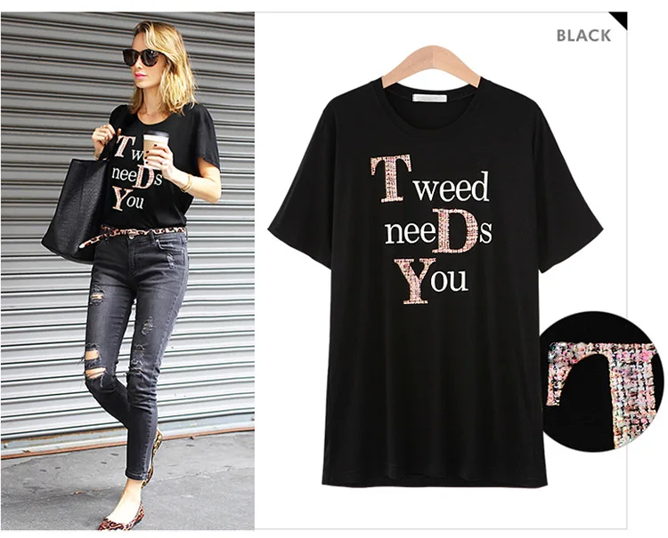 2019 New Short Sleeve T-shirt Women'sSpring and Summer Shirt O-neck M-6XL Large Size and Loose Letter Printed T-shirt.
2019 New Short Sleeve T-shirt Women'sSpring and Summer Shirt O-neck M-6XL Large Size and Loose Letter Printed T-shirt.