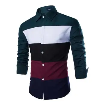 ZOGAA Men's Color Block Casual Shirts For Men Unique Style Patchwork Shirts Male Geek New Spring Men's Smart Casual Shirt
ZOGAA Men's Color Block Casual Shirts For Men Unique Style Patchwork Shirts Male Geek New Spring Men's Smart Casual Shirt
