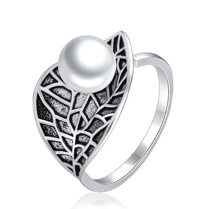 Vintage Antique Silver Leaf Rings for Women Adjustable Pearl Ring Fashion Prevent allergy Girls Gift JZ444
Vintage Antique Silver Leaf Rings for Women Adjustable Pearl Ring Fashion Prevent allergy Girls Gift JZ444