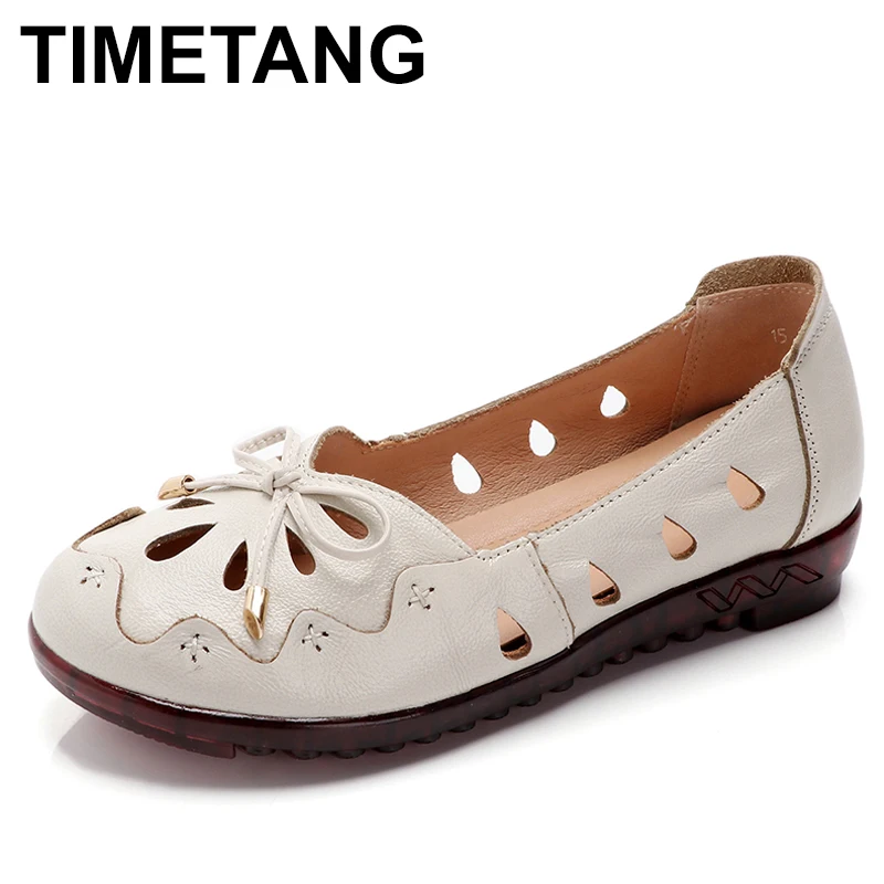 TIMETANGBreathable Genuine Leather Summer Shoes Woman Flats 2019Hollow Comfortable Ladies Leather Loafers Soft Casual Shoes E824
TIMETANGBreathable Genuine Leather Summer Shoes Woman Flats 2019Hollow Comfortable Ladies Leather Loafers Soft Casual Shoes E824