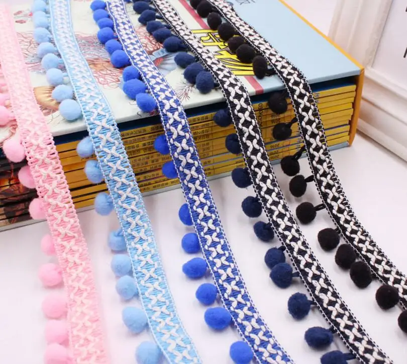 4yards Manual Space Dye Pompom Lace Trim Gradient Pom Pom Trim Ball Ribbon 8-10mm Wide DIY Hair Accessories Fringe Sewing
4yards Manual Space Dye Pompom Lace Trim Gradient Pom Pom Trim Ball Ribbon 8-10mm Wide DIY Hair Accessories Fringe Sewing