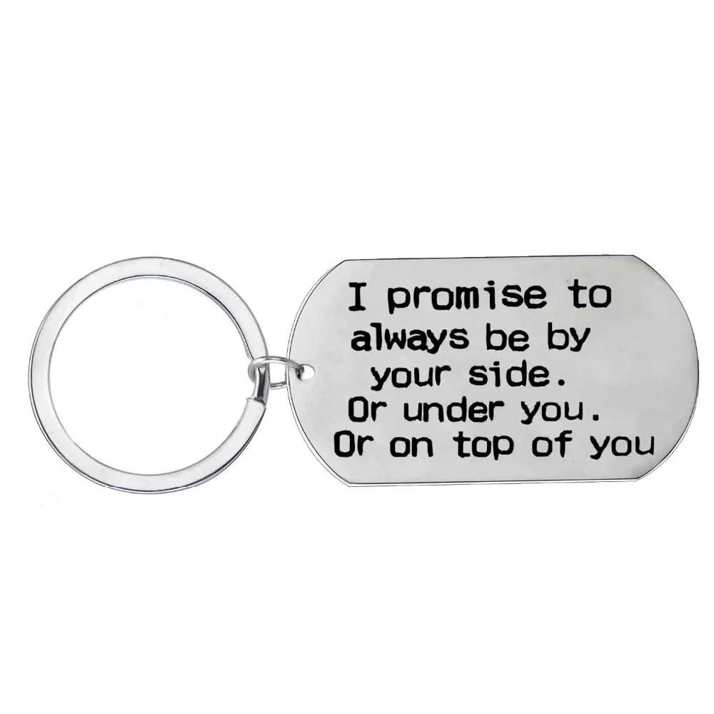 I Promise To Always Be By Your Side Stainless Steel Keychain Key Ring Women Men Couple Lovers Wife Husband Wedding Keyring Gift
I Promise To Always Be By Your Side Stainless Steel Keychain Key Ring Women Men Couple Lovers Wife Husband Wedding Keyring Gift