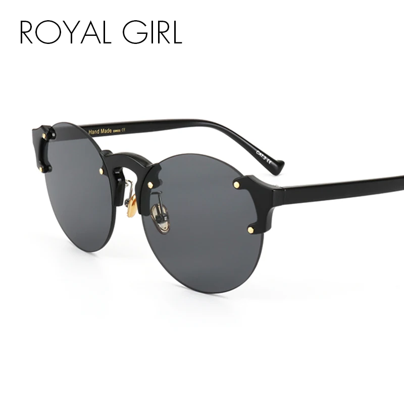 ROYAL GIRL Round Cat Eye Sunglasses Women Pink Clear Vintage Round Sun Glasses For Women Oversized Rimless uv400 ss122
ROYAL GIRL Round Cat Eye Sunglasses Women Pink Clear Vintage Round Sun Glasses For Women Oversized Rimless uv400 ss122