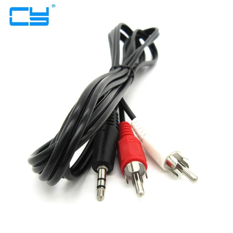 5pcs 3.5mm Plug Jack para 2 RCA Macho Stereo adaptador de Audio Y cabo Adaptador Kabel est 1.5m 150cm
5pcs 3.5mm Plug Jack para 2 RCA Macho Stereo adaptador de Audio Y cabo Adaptador Kabel est 1.5m 150cm