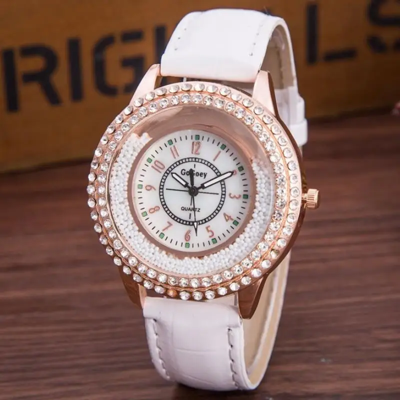 MINHIN New Temperament Ladies Watches Personality Mini Beads Decoration Leather Bangle Watch Strap Quartz Watch Reloj Mujer
MINHIN New Temperament Ladies Watches Personality Mini Beads Decoration Leather Bangle Watch Strap Quartz Watch Reloj Mujer