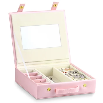 Sweet Pink Jewelry Box Portable Leather Earring Ring Jewelry Storage Travel Case
Sweet Pink Jewelry Box Portable Leather Earring Ring Jewelry Storage Travel Case