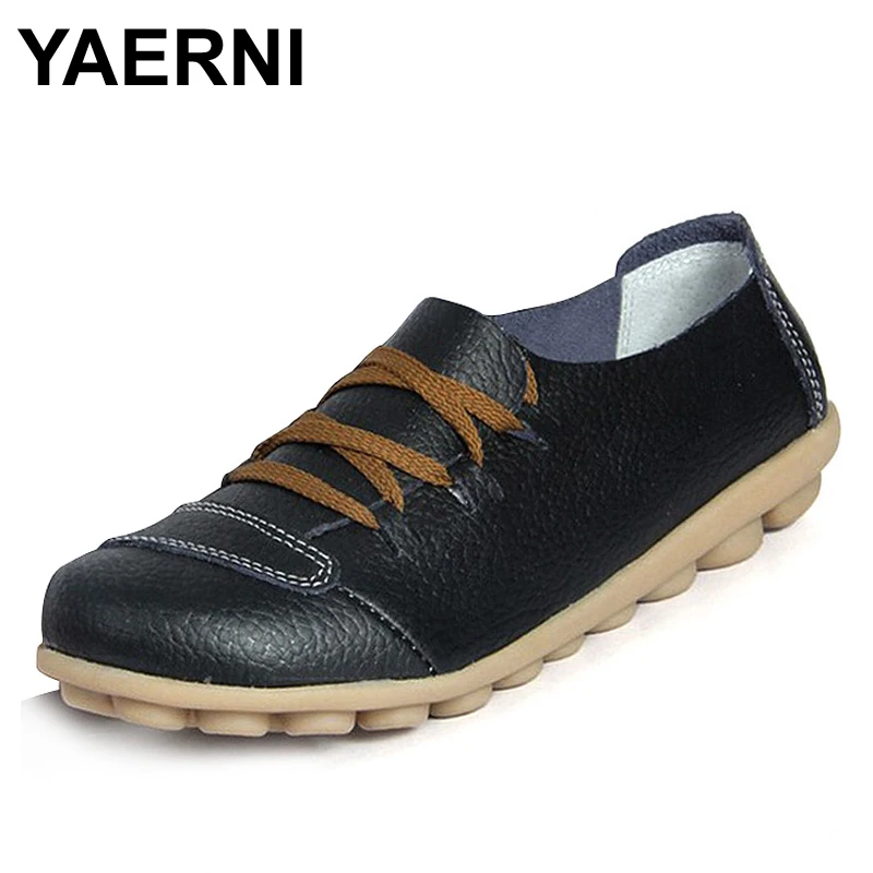 YAERNI 2017 Fashion Casual Flat Shoes Lace-up Peas Driving Shoes Breathable Soft Leather Shoes Women Loafers
YAERNI 2017 Fashion Casual Flat Shoes Lace-up Peas Driving Shoes Breathable Soft Leather Shoes Women Loafers