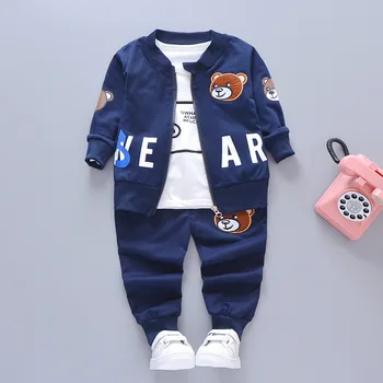 2019 boys and girls clothes suit baby clothes bear cartoon T-shirt jacket children's pants three-piece children's suit
2019 boys and girls clothes suit baby clothes bear cartoon T-shirt jacket children's pants three-piece children's suit