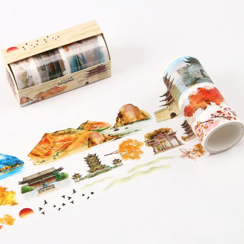 3 Pcs/Lot Retro building Autumn scenery washi tape diy decoration for scrapbooking masking tape adhesive tape
3 Pcs/Lot Retro building Autumn scenery washi tape diy decoration for scrapbooking masking tape adhesive tape