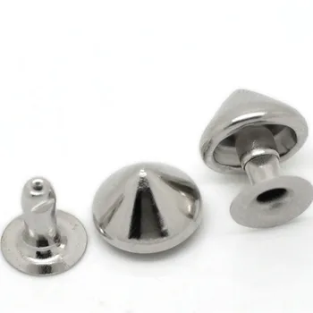 Silver Tone Cone Spike Rivets Studs Spots Pointed Rivets Fit Bag Shoes Belt Making 10mm(3/8") 8mm(3/8") 100Sets
Silver Tone Cone Spike Rivets Studs Spots Pointed Rivets Fit Bag Shoes Belt Making 10mm(3/8") 8mm(3/8") 100Sets