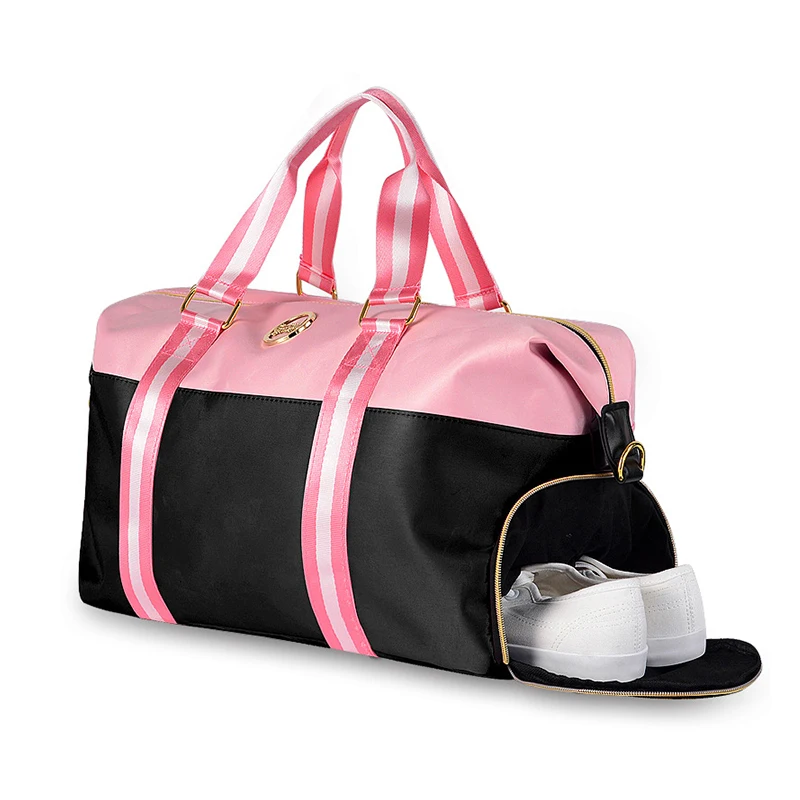 New Women Organiser Travel Bag Waterproof Polyester Duffle Bag lady Weekender Hand Luggage Pink Travelling Shoulder Bags
New Women Organiser Travel Bag Waterproof Polyester Duffle Bag lady Weekender Hand Luggage Pink Travelling Shoulder Bags