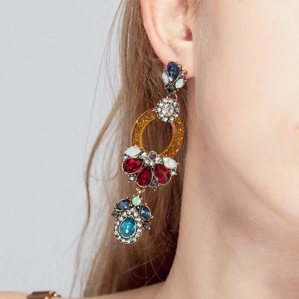 Bohemian Jewelry Vintage Rhinestone Dangle Earrings for Women Fashion Jewelry Boho Maxi Collection Earrings Accessories
Bohemian Jewelry Vintage Rhinestone Dangle Earrings for Women Fashion Jewelry Boho Maxi Collection Earrings Accessories