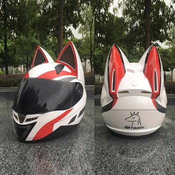 NITRINOS Motorcycle helmet men and women racing personality four seasons safety helmet cat ear helmet
NITRINOS Motorcycle helmet men and women racing personality four seasons safety helmet cat ear helmet