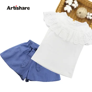 Girls Summer Clothes Suits Short Lace Shirt + Denim Skirt 2PCS Girls Clothing Set Casual Teenage Kids Set 6 8 10 12 13 14 Year
Girls Summer Clothes Suits Short Lace Shirt + Denim Skirt 2PCS Girls Clothing Set Casual Teenage Kids Set 6 8 10 12 13 14 Year
