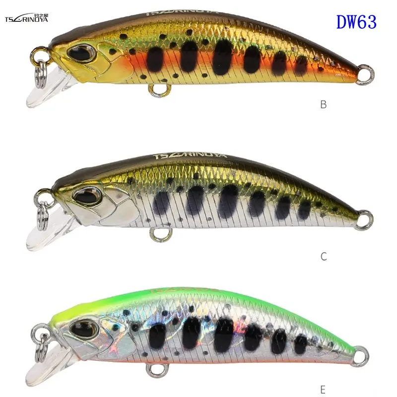 Trulinoya dw63 6pcs/lot Sinking minnow fishing lure 5g/50mm 14colors mini hard lure Long Cast Fishing Lure
Trulinoya dw63 6pcs/lot Sinking minnow fishing lure 5g/50mm 14colors mini hard lure Long Cast Fishing Lure