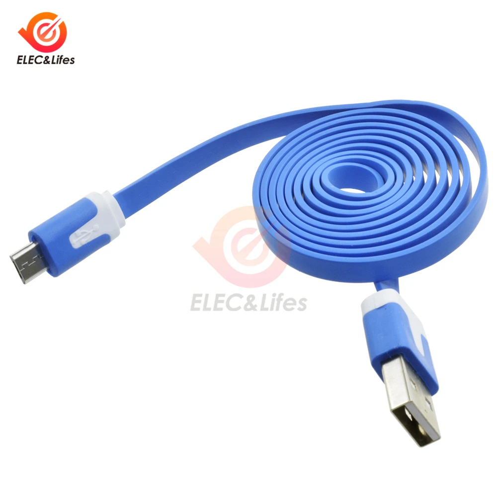 

1M 3.3ft USB Cable For WEMOS D1 For Wemos D1 Mini NodeMcu Wires Data Line Blue/White/Pink/Orange/Red/Green Color Random