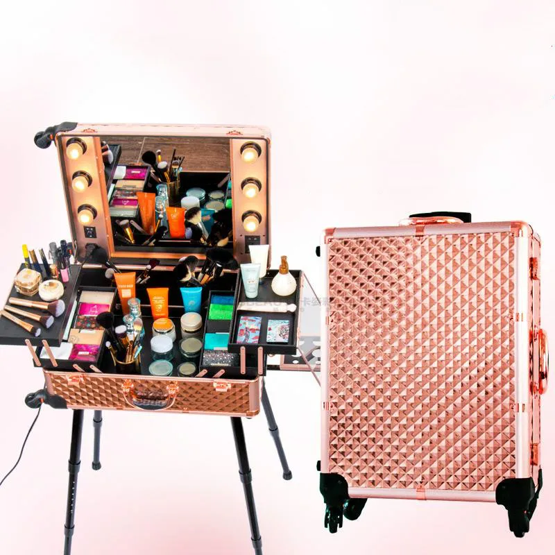 2017 New Professional Makeup box with Lights beauty Case with legs Lighted Cosmetic bag with Mirror
2017 New Professional Makeup box with Lights beauty Case with legs Lighted Cosmetic bag with Mirror