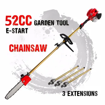 2020 New 52cc Long Reach Pole Chainsaw telescopic pole Petrol Chain Saw Brush Cutter Tree Pruner with 3 extend pole Garden Tools
2020 New 52cc Long Reach Pole Chainsaw telescopic pole Petrol Chain Saw Brush Cutter Tree Pruner with 3 extend pole Garden Tools