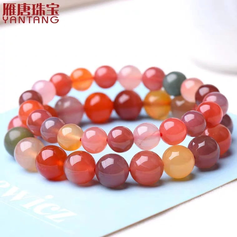 Real Natural Colorful Salt Yanyuan Agate Bracelet Clear Round Beads Woman 7mm 8mm 9mm 10mm 11mm 12mm 13mm Crystal Bracelet AAAAA
Real Natural Colorful Salt Yanyuan Agate Bracelet Clear Round Beads Woman 7mm 8mm 9mm 10mm 11mm 12mm 13mm Crystal Bracelet AAAAA