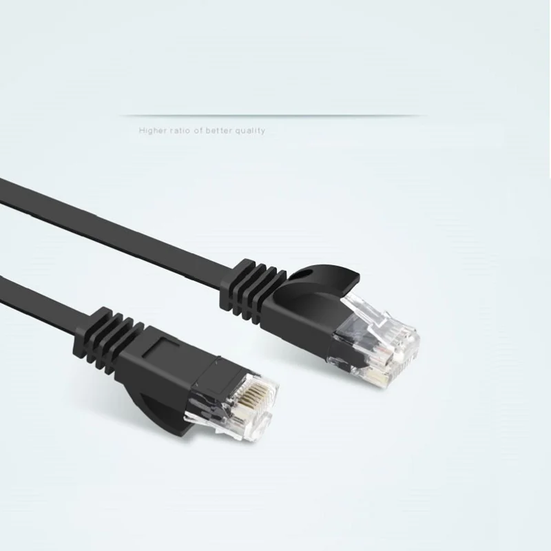 500 шт./лот 1 фут 2 фута 0 5 м кабель из чистой меди CAT6 плоский сетевой UTP Ethernet RJ45