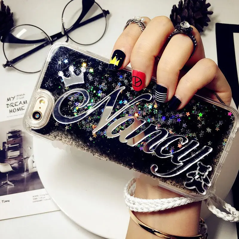 Unique Custom name letter black quicksand case for iPhone 6 6s 7 8 plus X for Samsung galaxy s6 s7 edge s8 plus note 5
Unique Custom name letter black quicksand case for iPhone 6 6s 7 8 plus X for Samsung galaxy s6 s7 edge s8 plus note 5