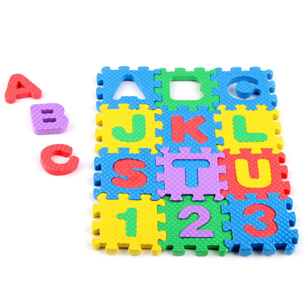 HIINST New 36pcs Mini Puzzles Soft EVA Foam Mat Kids Learning Education Toy Digital Alphabet Letters A~Z & 0~9 Numerical
HIINST New 36pcs Mini Puzzles Soft EVA Foam Mat Kids Learning Education Toy Digital Alphabet Letters A~Z & 0~9 Numerical