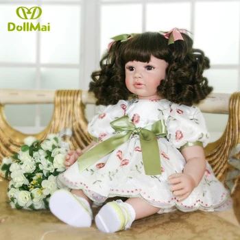 DollMai Exquisite 60cm Silicone Reborn Baby Doll Toys For Children Girls Bonecas Princess Vinyl Toddler bebe reborn
DollMai Exquisite 60cm Silicone Reborn Baby Doll Toys For Children Girls Bonecas Princess Vinyl Toddler bebe reborn