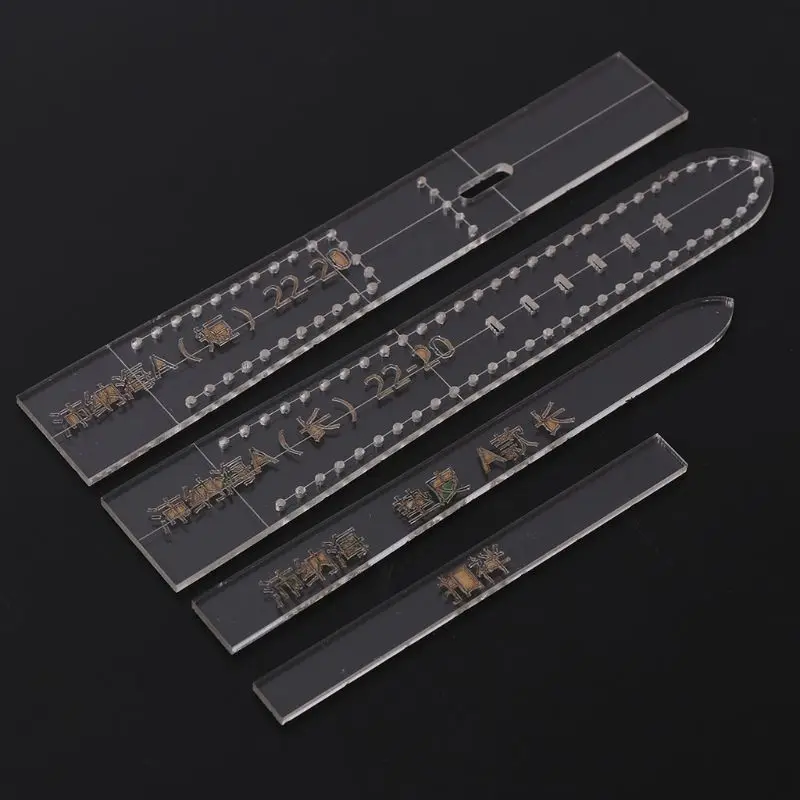 4pcs/set Transparent Acrylic Watch Strap Band Stencil Template Mold DIY Leather Craft Tool Home Supplies For Men
4pcs/set Transparent Acrylic Watch Strap Band Stencil Template Mold DIY Leather Craft Tool Home Supplies For Men