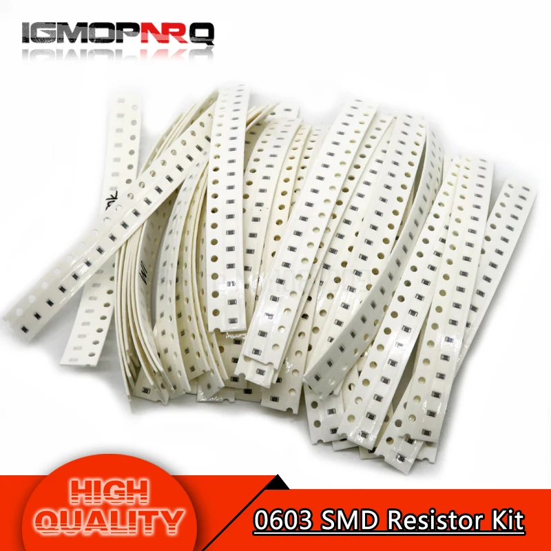 36values*20pcs 720pcs 0603 1ohm-10Mohm SMD Resistor Kit 100 330 510 750 910 ohm 1k 3.3k 5.1k 7.5k 9.1k 10k 33k etc.
36values*20pcs 720pcs 0603 1ohm-10Mohm SMD Resistor Kit 100 330 510 750 910 ohm 1k 3.3k 5.1k 7.5k 9.1k 10k 33k etc.